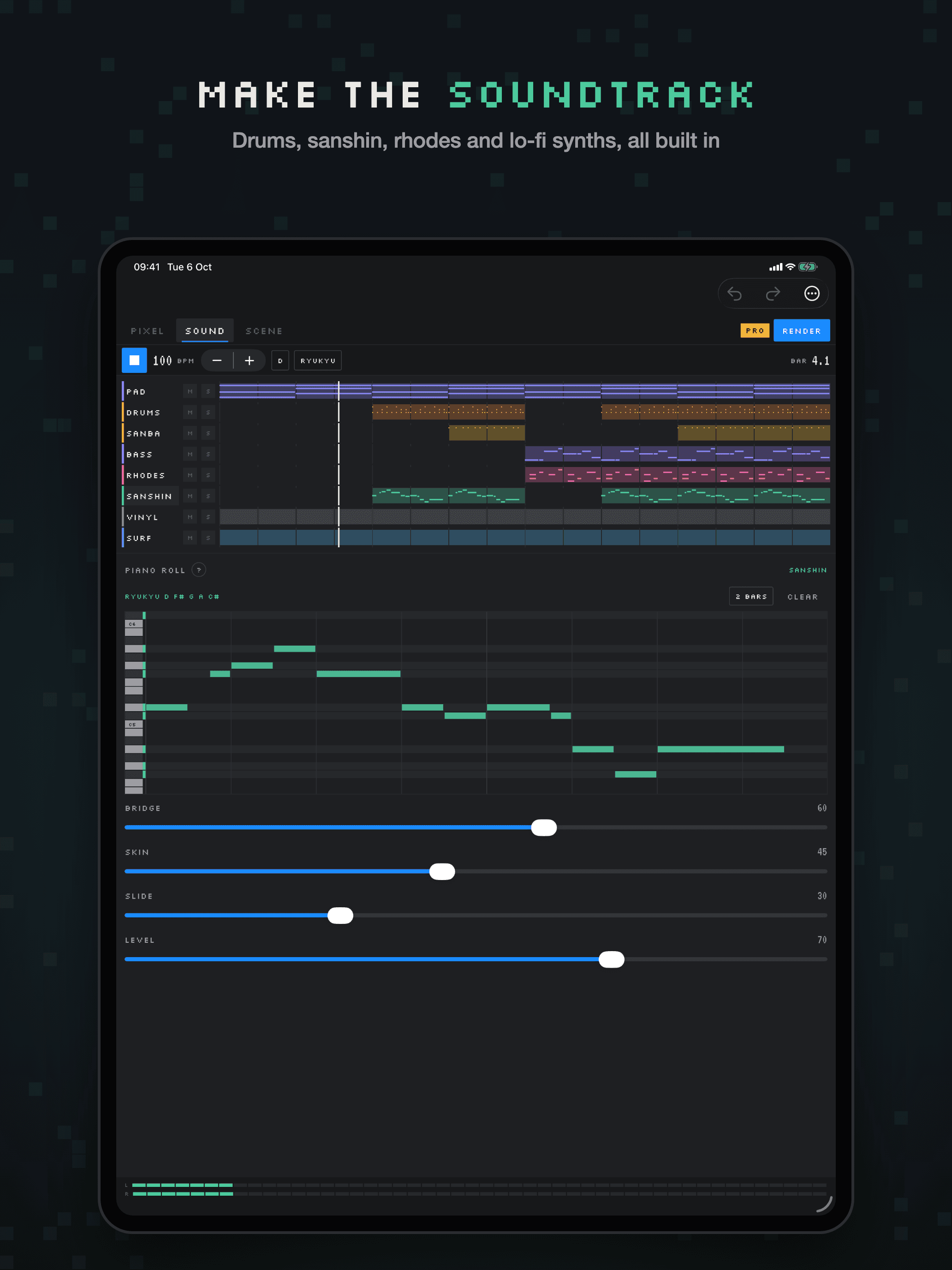 Quaxel sound editor on iPad